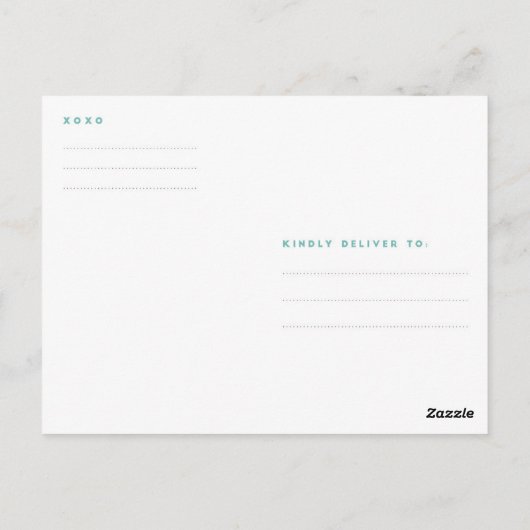 Simply Minted en Grateful Briefkaart Mailer (Achterkant)