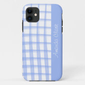 Simply Modern Blue Lattice Design Case-Mate iPhone Case (Achterkant)