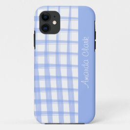 Simply Modern Blue Lattice Design Case-Mate iPhone Case
