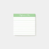 Simply Modern Sage Green Personalized Lined Post-it® Notes (Voorkant)