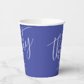 Simply Modern Script Lavendel Paarse 30e Verjaarda Papieren Bekers (Links)