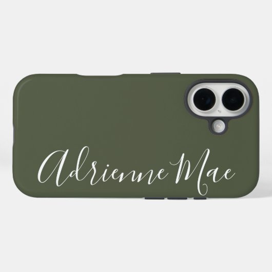 Simply Personalized Camo Green Case-Mate Case-Mate iPhone Case (Achterkant (horizontaal))