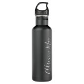 Simply Personalized Matte Black Waterfles (Voorkant)