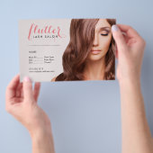 Simply Pink Lash Salon Foto Prijslijst Menu Flyer (Hand)