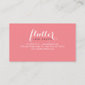 Simply Pink Lash Salon Loyalty Punch Kaart (Achterkant)