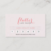 Simply Pink Lash Salon Loyalty Punch Kaart (Voorkant)