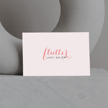 Simply Pink Lash Salon Visitekaartje