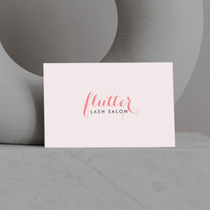 Simply Pink Lash Salon Visitekaartje