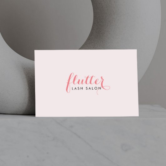 Simply Pink Lash Salon Visitekaartje
