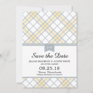 Simply Plaid   Bewaar de datum Save The Date
