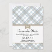 Simply Plaid | Bewaar de datum Save The Date (Voorkant)