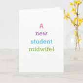 Simply Plain - Een nieuwe studentvroedvrouw! Kaart (Gele Bloem)