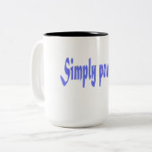 Simply Powerful Quote Mug Tweekleurige Koffiemok (Voorkant links)