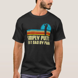 Simply Putt Beste Papa Door Par Golf Vader IJzer T-shirt