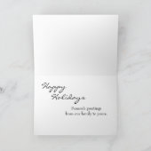 Simply Snowflakes Art Custom Photo Lijst Feestdagen Kaart (Binnen)