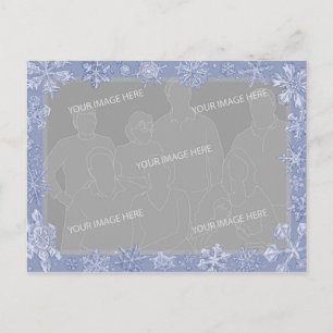 Simply Snowflakes Art Lijst Gepersonaliseerde foto Briefkaart