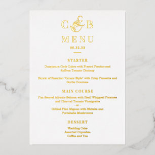Simply Splendid ECHTE FOLIE Elegant Menu Kaart