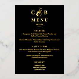 Simply Splendid ECHTE FOLIE Elegant Menu Kaart