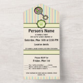 Simply Sweet Rattle All-in-One uitnodiging (Binnen)