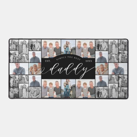 Simply The Best Daddy Personalize Photo Collage  Bureaumat (Voorkant)