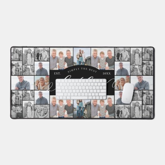Simply The Best Father Personalize Photo Collage  Bureaumat (Keyboard & Muis)