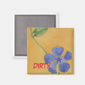"Simply Vinca" Dirty Dishwasher Status Magnet (Voorkant / Achterkant)