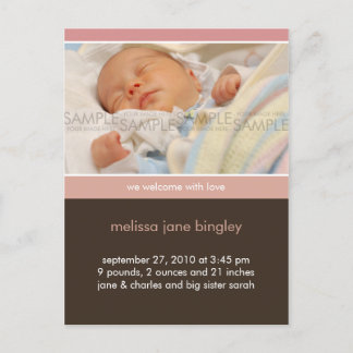 Simply You Pink/Brown · Aankondiging Baby