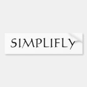 Simplyfly Bumpersticker (Voorkant)