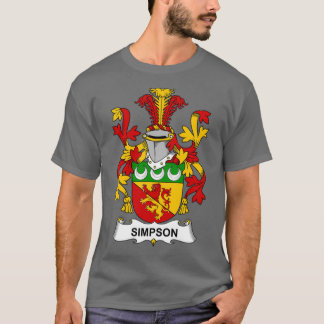Simpson Coat of Arms Family Crest T-shirt