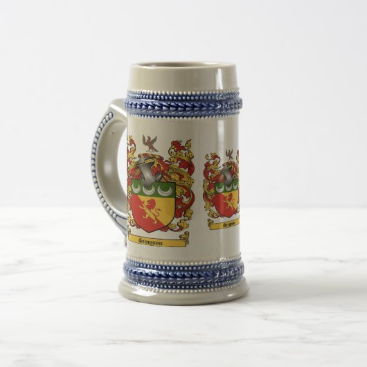 Simpson Coat of Arms Mok (Voorkant links)