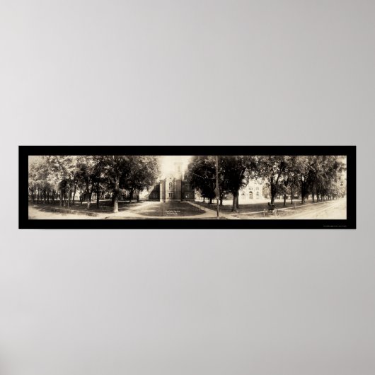 Simpson College Indianola, Iowa Foto 1907 Poster (Voorkant)