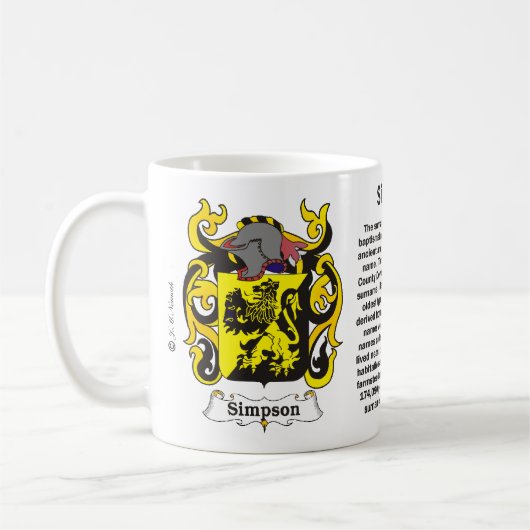 Simpson Family Crest Mok (Links)