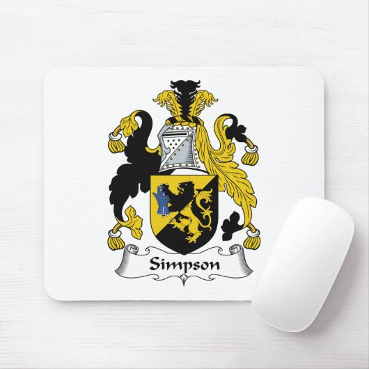 Simpson Family Crest Muismat (Met muis)
