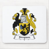 Simpson Family Crest Muismat (Voorkant)
