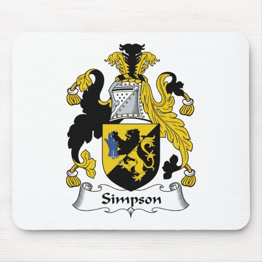 Simpson Family Crest Muismat (Voorkant)