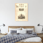 Simpson, Hall, Miller en Travelers Company Canvas Afdruk (Insitu (Slaapkamer))