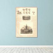 Simpson, Hall, Miller en Travelers Company Canvas Afdruk (Insitu (Houten vloer))