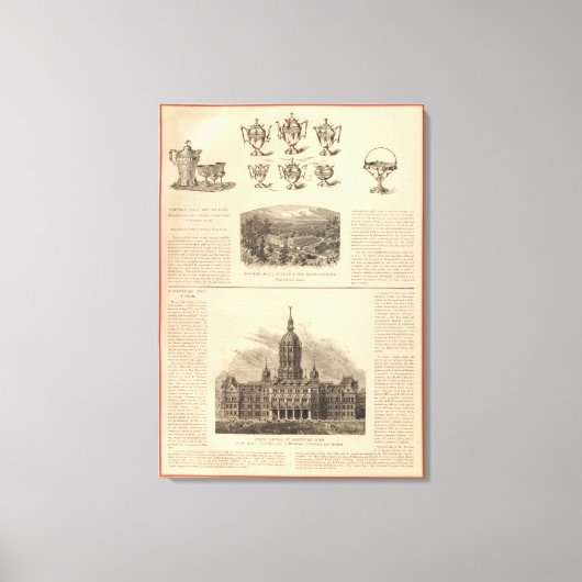 Simpson, Hall, Miller en Travelers Company Canvas Afdruk (Voorkant)