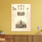 Simpson, Hall, Miller en Travelers Company Canvas Afdruk (Insitu (Woonkamer))