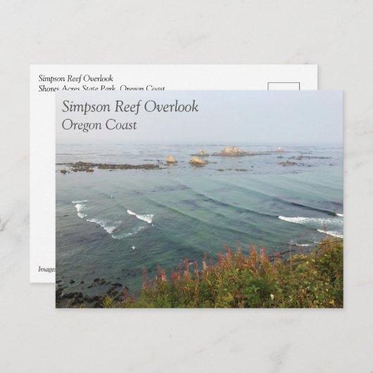Simpson Reef Overlook, oregon Coast Briefkaart (Voorkant / Achterkant)