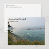 Simpson Reef Overlook, Oregon-kust Briefkaart (Voorkant / Achterkant)