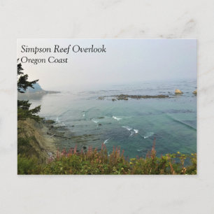 Simpson Reef Overlook, Oregon-kust Briefkaart