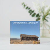 Simpson Springs Pony Express Station Briefkaart (Staand voorkant)