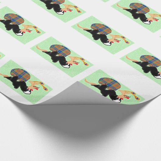 Simpson verdeelt in stijl cadeaupapier (Hoek)