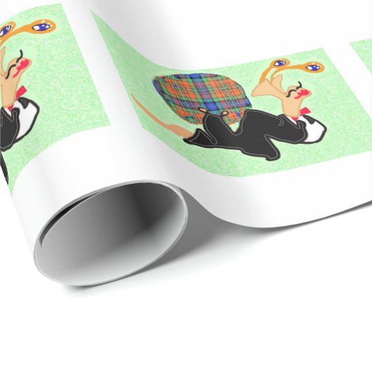 Simpson verdeelt in stijl cadeaupapier (Rol Hoek)