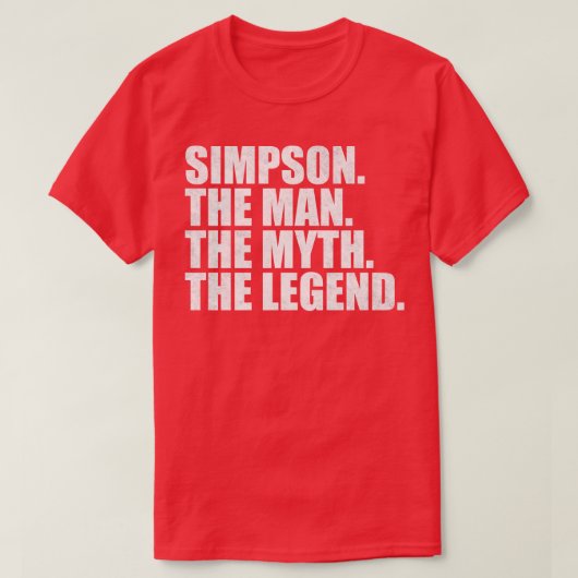 SimpsonSimpson Familienaam Simpson achternaam Simp T-shirt (Design voorkant)