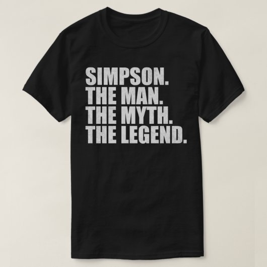 SimpsonSimpson Familienaam Simpson achternaam Simp T-shirt (Design voorkant)