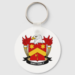 Sims Family Crest Sleutelhanger