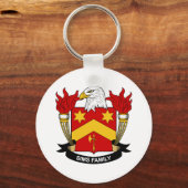 Sims Family Crest Sleutelhanger (Voorkant)