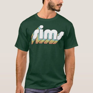 Sims Retro Rainbow Typography Vervaagde stijl T-shirt